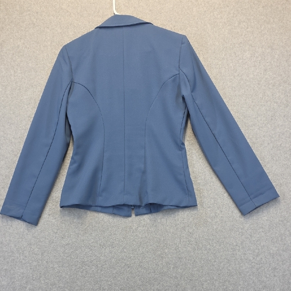 Rampage R-Wear Blue Zip Front Jacket Blazer Size Small - Picture 7 of 8